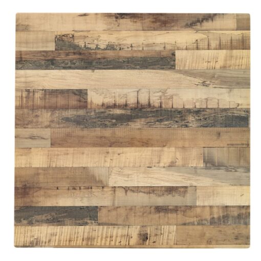 800mm Square Isotop Table Top in Rustic Maple