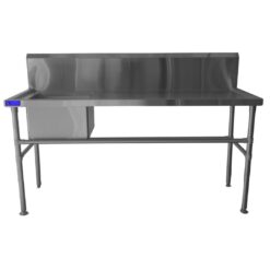 stainless steel sink 700mm x 1800mm single bowl