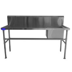 stainless steel sink 700mm x 1800mm single bowl