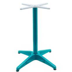 Roma Aluminium Table Base in Turquoise