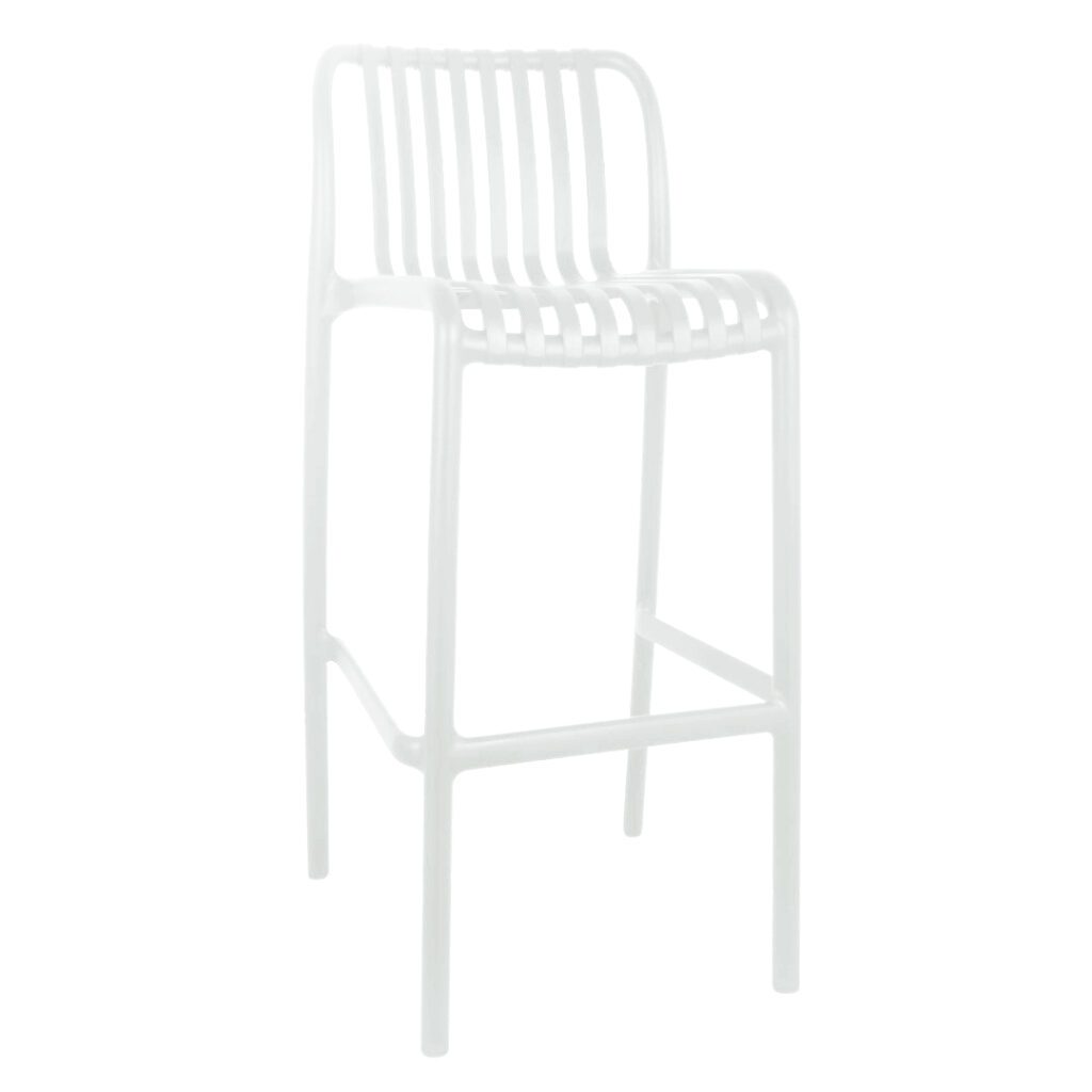 Tall Tuscan Stool in White