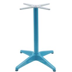 Roma Aluminium Table Base in Aqua