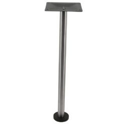bolt in stainless steel bar table with round pole