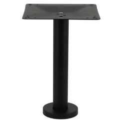 bolt in steel coffee table base in gloss white with round pole (copy)