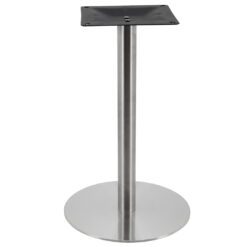circular stainless steel dining table base with round pole