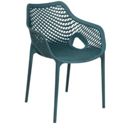 envy chair with arms in ocean blue