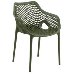 envy chair with arms in olive green (pre order)