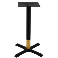 maxwell dining table base in matte black with round walnut finish pole (copy)