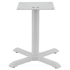 maxwell coffee table base in gloss white with round pole