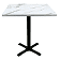 mercutio melamine table top with black maxwell base