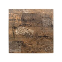 Recycled Blackbutt Square 600mm Melamine Table Top (pattern varies)