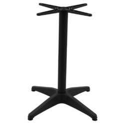 roma aluminium table base in matte black