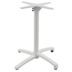 sophie aluminium foldable table base in white