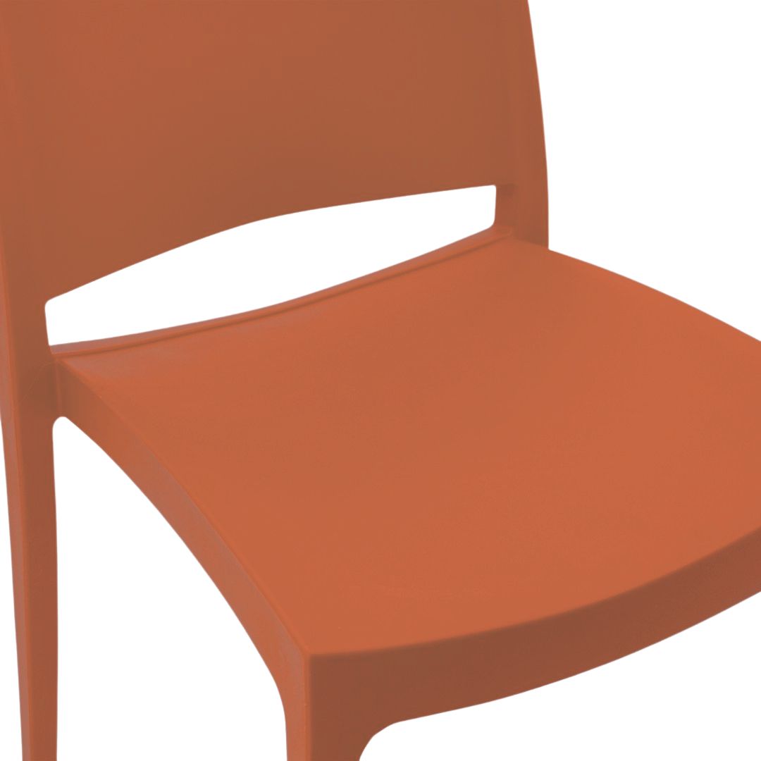 specta chair in terracotta