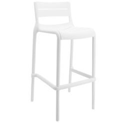tall terrace stool in white