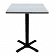 terrazzo melamine table top with black maxwell base
