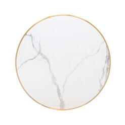 verona marble gold trim round 700mm porcelain table top (pre order)